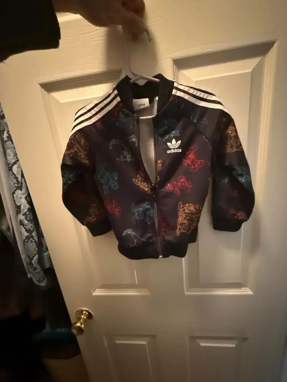 Adidas x Disney Mickey Mouse SST Track Jacket Black Size 12-18M